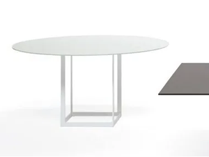 LEONARDO - Round crystal table - Table by YDF
