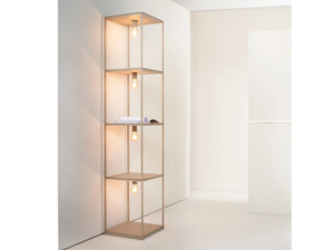 BOX - Iron bookcase with built-in lights - Cabinet by ZAVA