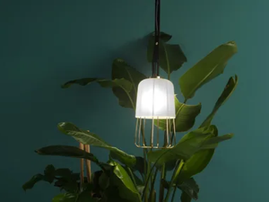 MEDÙ - LED glass and iron pendant lamp - Ceiling lamp by ZAVA
