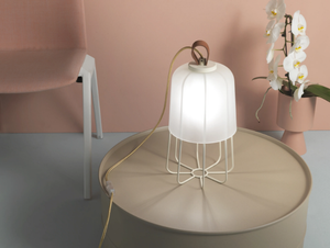 MEDÙ - LED glass and iron table lamp - Table lamp by ZAVA