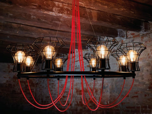 QUEEN CAGE - Iron chandelier - Ceiling lamp by ZAVA