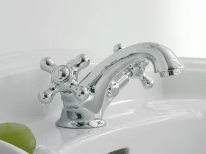 800 - 1 hole washbasin tap with individual rosettes - Tap by ZAZZERI