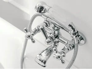 800 - 2 hole wall-mounted bathtub tap with hand shower - Tap by ZAZZERI