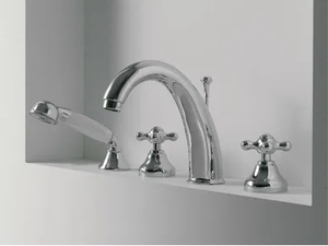 800 - 4 hole bathtub set with hand shower - Tap by ZAZZERI
