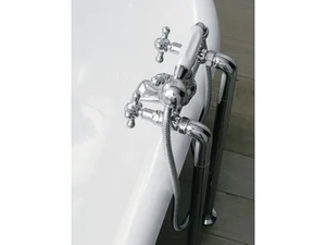 800 - Floor standing bathtub tap with hand shower with individual rosettes - Tap by ZAZZERI