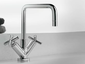DA-DA - 1 hole washbasin tap with individual rosettes - Tap by ZAZZERI