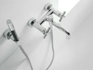 DA-DA - 3 hole wall-mounted bathtub set with hand shower - Tap by ZAZZERI