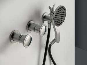 JK21 - Stainless steel shower tap with individual rosettes - Shower by ZAZZERI