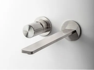 Q316 - Wall-mounted stainless steel washbasin mixer - Tap by ZAZZERI