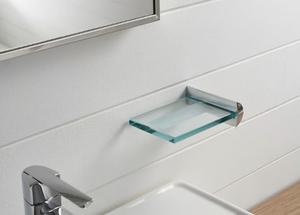 TANGO - Wall-mounted glass soap dish - Sanitary accessories by ZAZZERI
