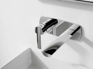 TANGO - Wall-mounted steel washbasin mixer - Tap by ZAZZERI