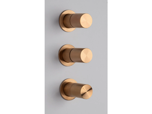 Z316_SH - 3 hole Recessed stainless steel shower tap - Shower by ZAZZERI