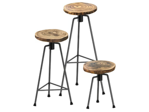 NIKITA - Solid wood stool - Stool by Zeus
