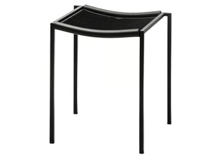SGABELLO BASSO - Low painted metal stool - Stool by Zeus