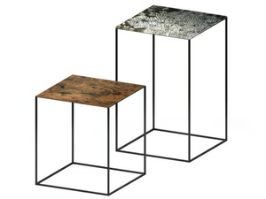 SLIM IRONY ART - Square high side table - Coffee table by Zeus