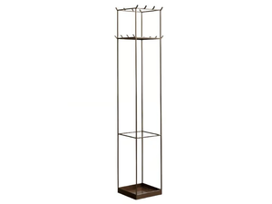 SLIM IRONY - Painted metal coat stand with umbrella stand - Outdoor furniture by Zeus