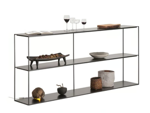 SLIM IRONY - Painted metal shelving unit - Cabinet by Zeus
