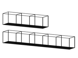 SLIM IRONY - Painted metal wall shelf - Cabinet by Zeus