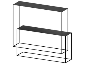 SLIM IRONY - Rectangular painted metal console table - Console by Zeus
