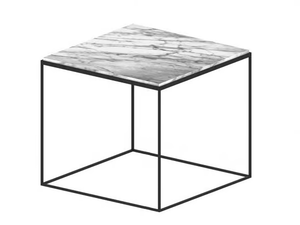 SLIM MARBLE - Square Carrara marble coffee table - Coffee table by Zeus