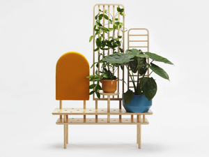 ETTA - Multi-layer wood bench / room divider - Bench by Zilio A&C