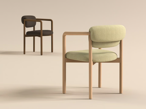 JOLI - Upholstered fabric chair with armrests - Chair by Zilio A&C