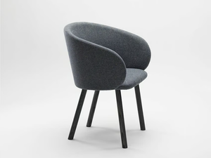 NASU - Upholstered chair with armrests - Chair by Zilio A&C