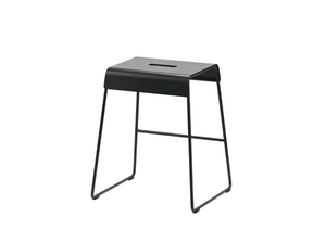 A-STOOL - Sled base low powder coated steel stool - Stool by Zone Denmark