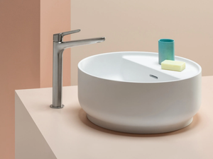 BEAM - Countertop round single Cristalplant® biobased washbasin - Washbasin by ZUCCHETTI