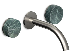 ISY22 ZIS6640.C50 / ZIS6641.C50 - Wall-mounted Green marble Aver washbasin tap with aerator - Tap by ZUCCHETTI