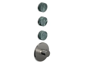 ISY22 ZIS6661.C50 - 4 hole Recessed thermostatic Green marble Aver shower mixer - Shower by ZUCCHETTI