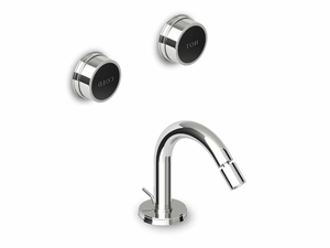 Savoir - 3 hole bidet tap with automatic pop-up waste with individual rosettes - Tap by ZUCCHETTI