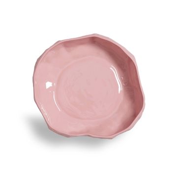 Crockery Pink Large Flat Bowl by 1882 Ltd - view 4