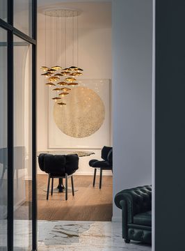 Gold Moon Chandelier by Catellani & Smith - view 3