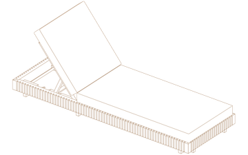 Capri - chaise longue by CODE - view 4