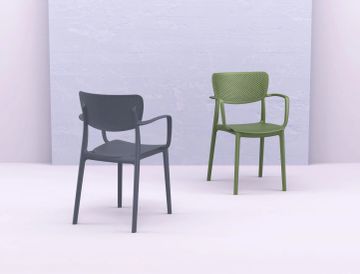 Loft Armchair Anthracite by Contral - view 2