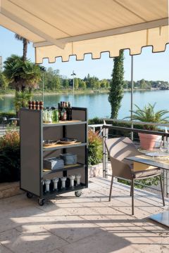tex Service trolley Taupe by Contral - view 2