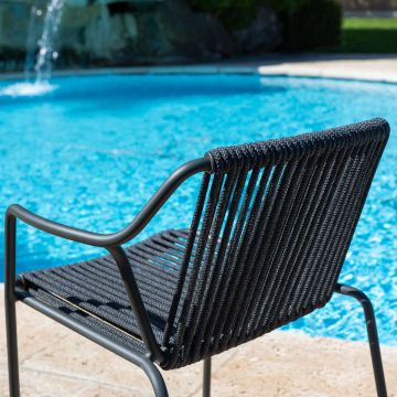 Easy Armchair Anthracite by Contral - view 2