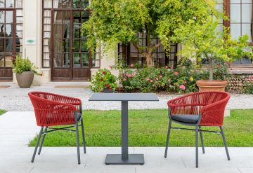Lake Armchair Anthracite/Red by Contral - view 3