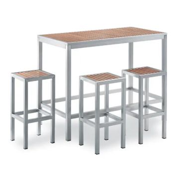 Bavaria Barstool Teak by Contral - view 2