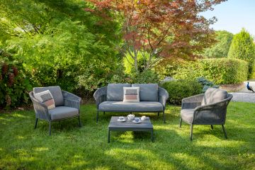 Lake Armchair Anthracite by Contral - view 2