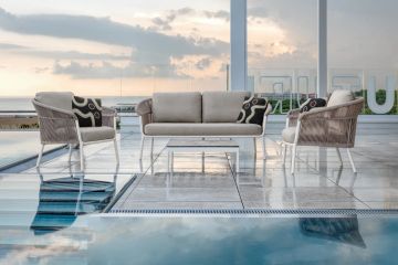 Lake Armchair White/Beige by Contral - view 2