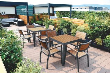 Bavaria Table Anthracite by Contral - view 2