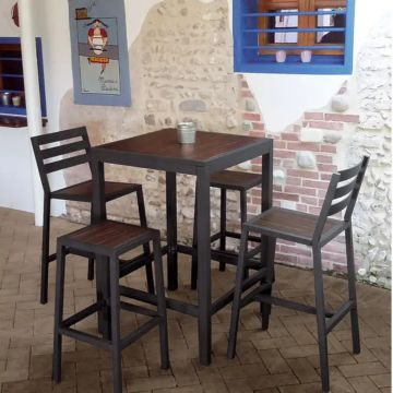 Oslo Barstool Anthracite by Contral - view 2
