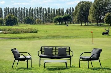 Leaf Armchair Anthracite by Contral - view 2