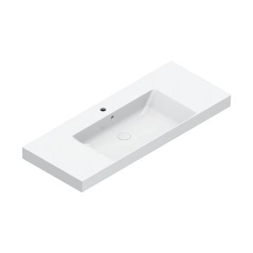 Lavabo Zero 125 con piani laterali by CERAMICA CATALANO