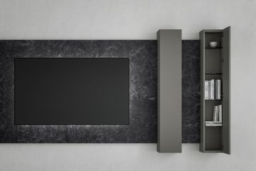 TV with Boiserie in Kera Nero Marquinia by Caccaro - view 3