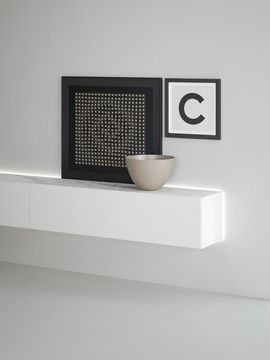 Suspended storage units with Bookcases by Caccaro - view 3