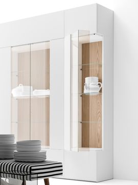 Cupboard with showcase by Caccaro - view 2