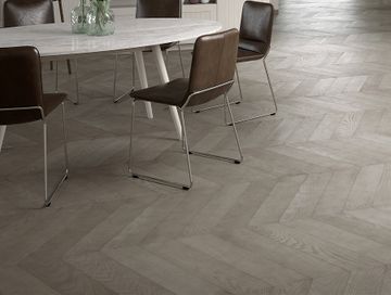 Sandblasted Turtledove Oak – Chevron 60° by Cadorin Group - view 5